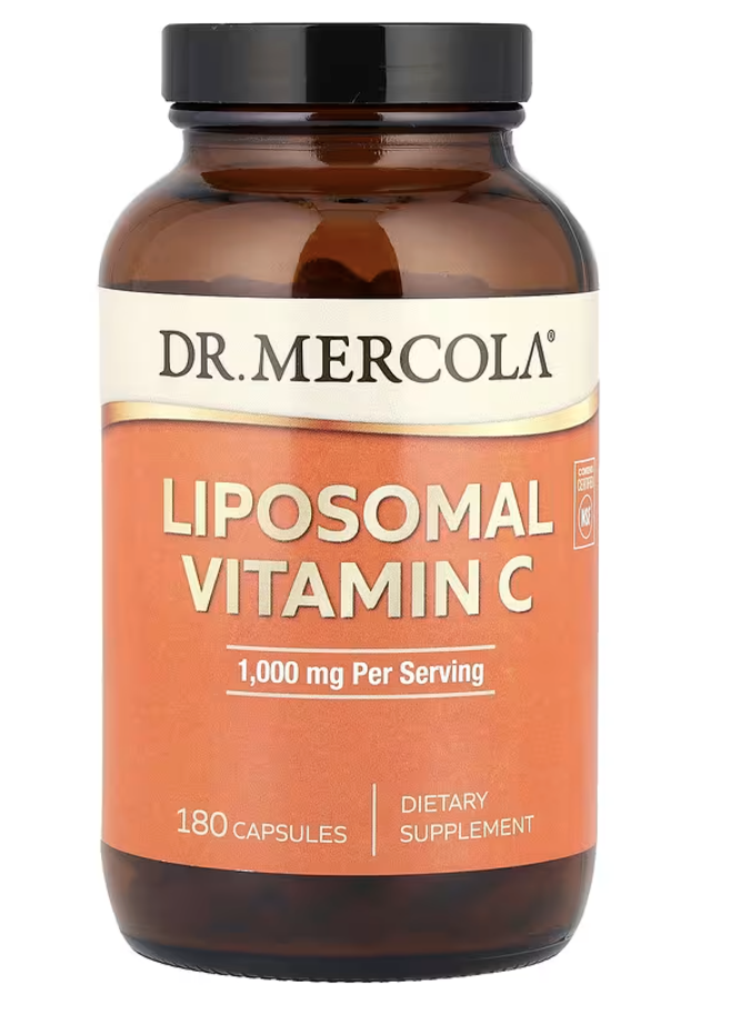 iHerbで購入したDr.MERCOLAのリポソームビタミンCサプリメント。